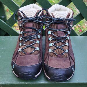 Oboz Sapphire Mid Waterproof Women's Hiking Boots - Brown Leather- Size 9